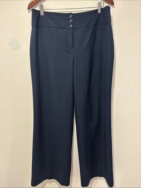Style & Co. Navy Wide-Leg Dress Pants with Button Waist 269